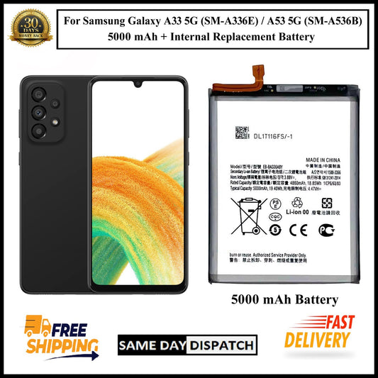 For Samsung Galaxy A33 5G (A336E) / A53 5G (A536B) 5000mAh+ Replacement Battery