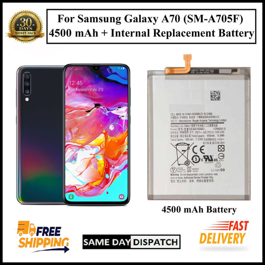 For Samsung Galaxy A70/ ( SM-A705F ) 4500mAh+ Internal Replacement Battery