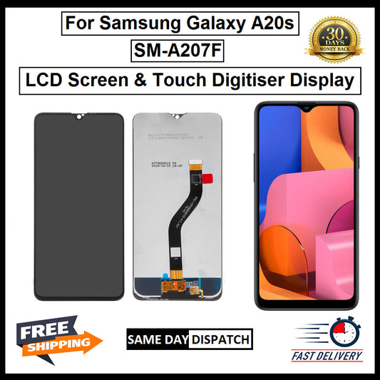 For Samsung Galaxy A20s / SM-A207F LCD Display TouchScreen Digitizer Replacement