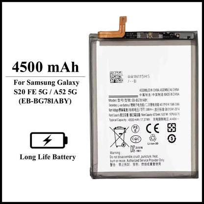 For Samsung Galaxy S20 FE 5G(G781B) /A52 5G (A526B) 4500mAh+ Replacement Battery