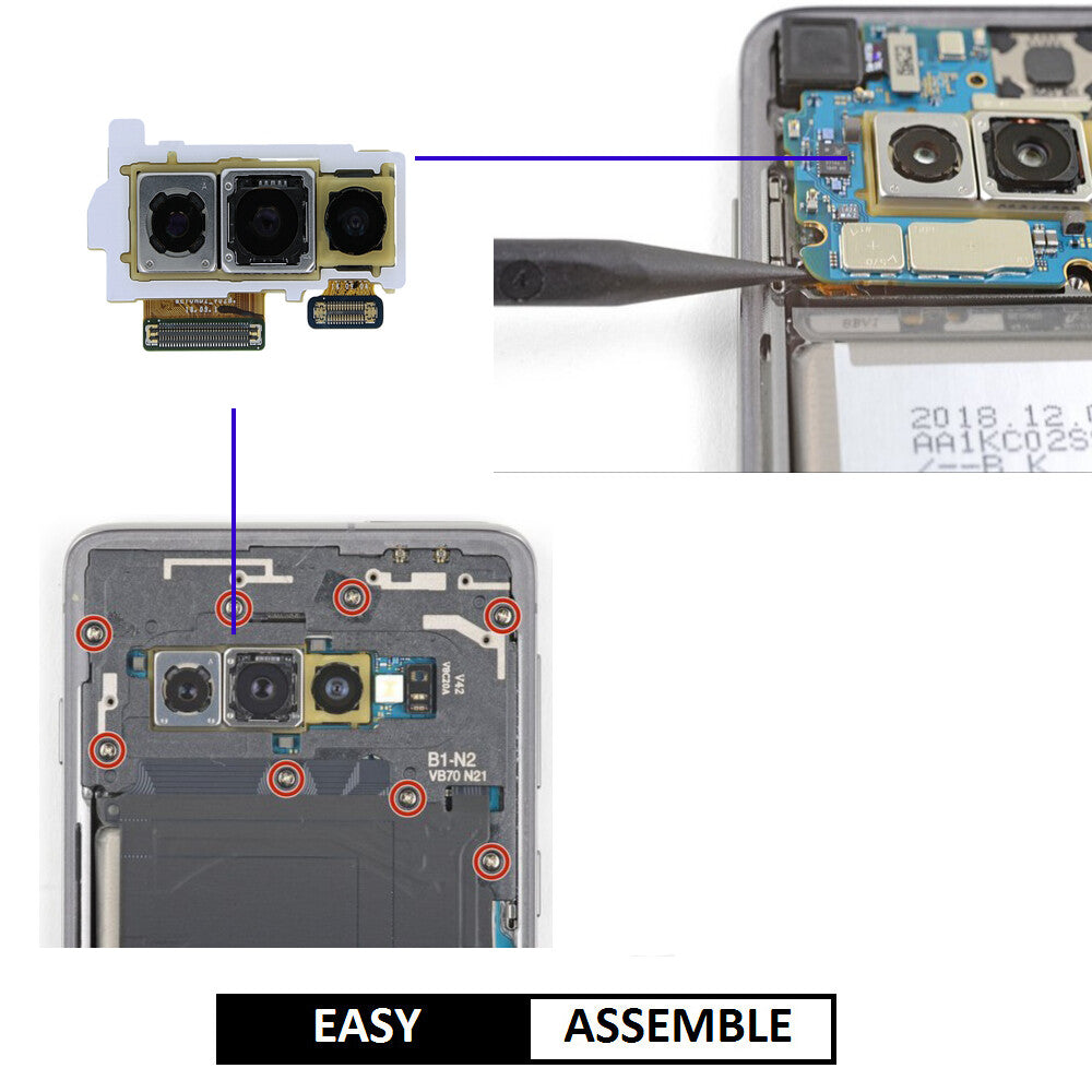For Samsung Galaxy S10 / S10 Plus Genuine Rear (Back) Main Camera Replacement