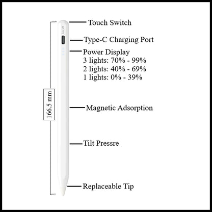 For Dadu Active Capacitive Stylus Pen- Rechargeable, Magnetic, For iPad/Tablet