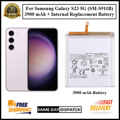 For Samsung Galaxy S23 5G (SM-S911B) 3900mAh+ Internal Replacement Battery
