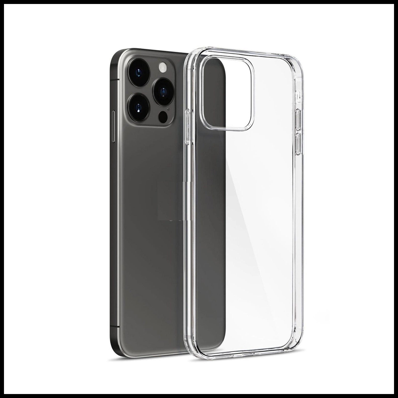 For Apple iPhone 15 Pro Slim Clear Shockproof Gel Phone Cover