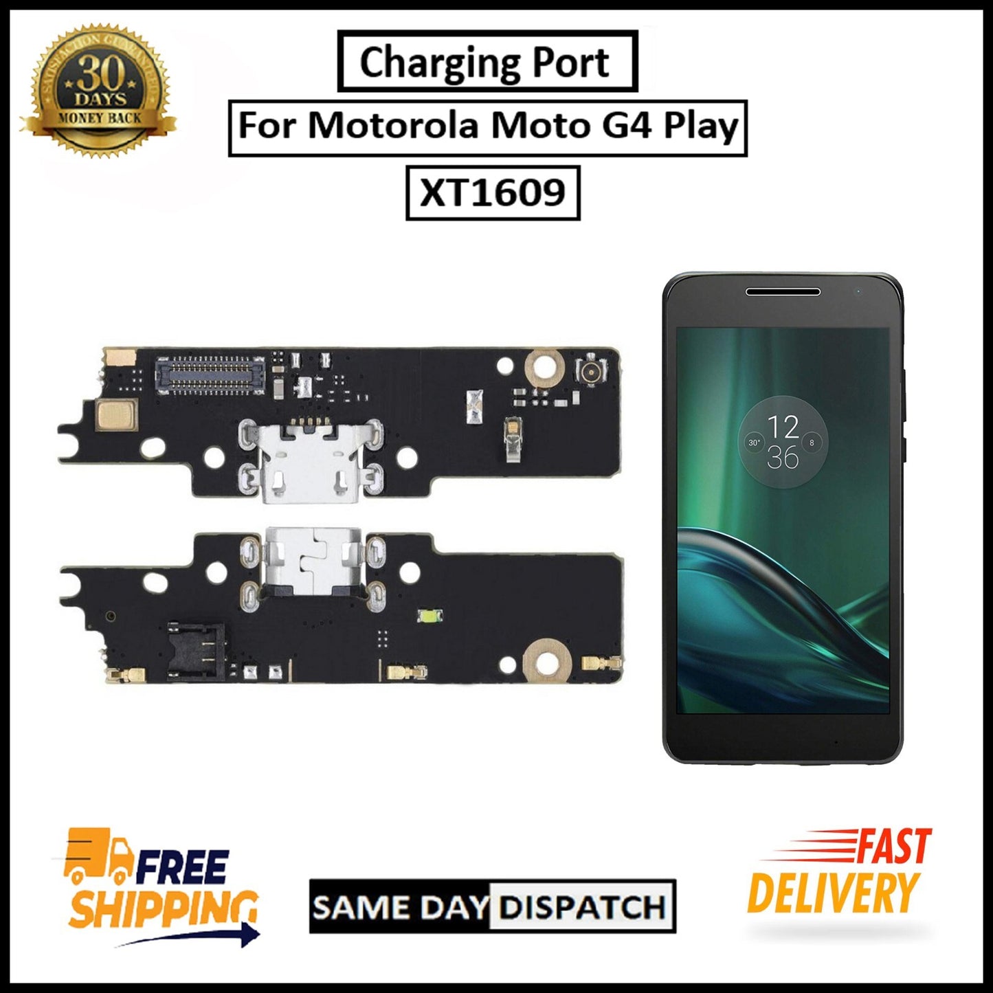 For Motorola Moto G4 Play / XT1609 Charging Port Flex Replacement