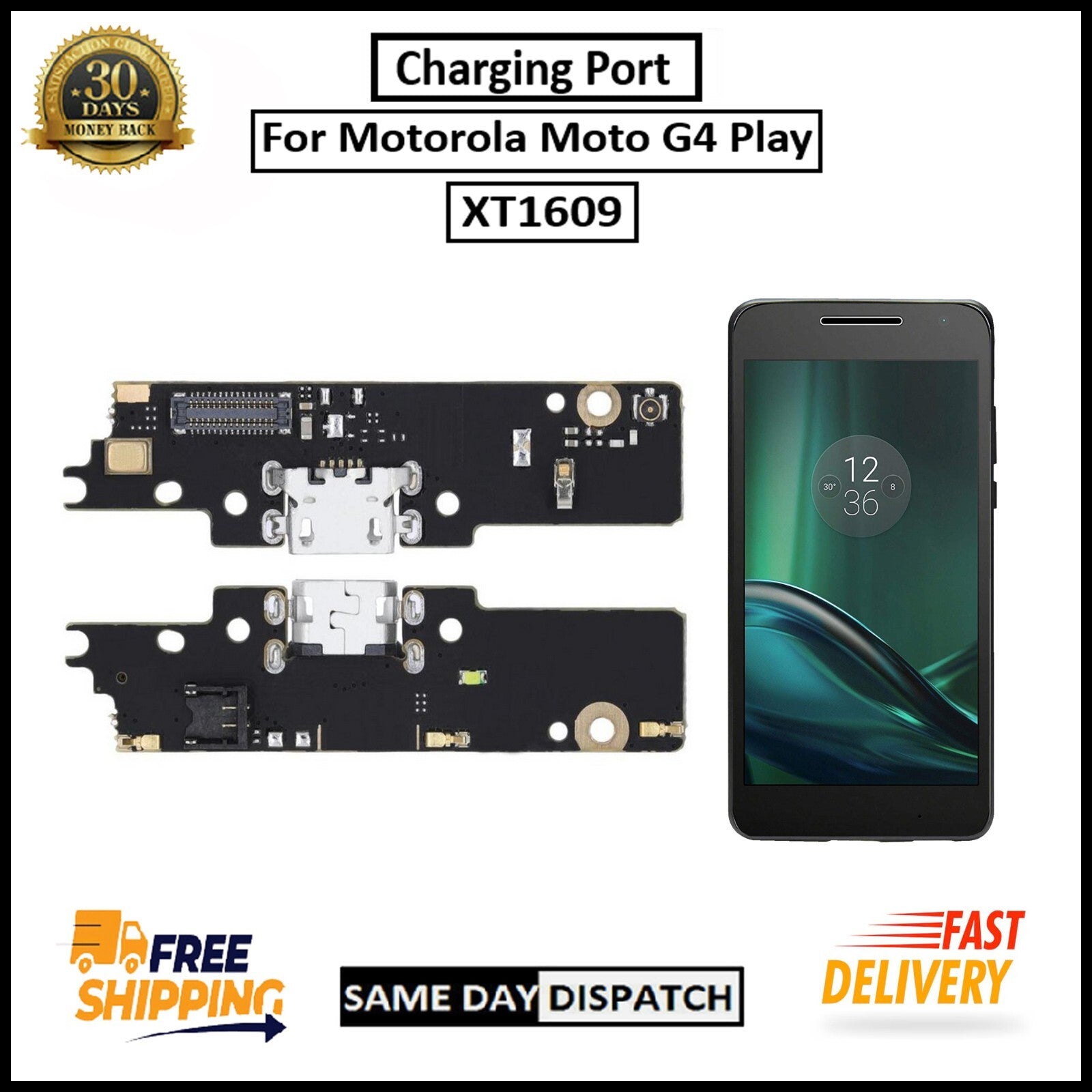 For Motorola Moto G4 Play / XT1609 Charging Port Flex Replacement