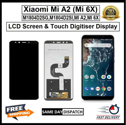 For Xiaomi Mi A2 LCD Display Screen Touch Digitizer Replacement