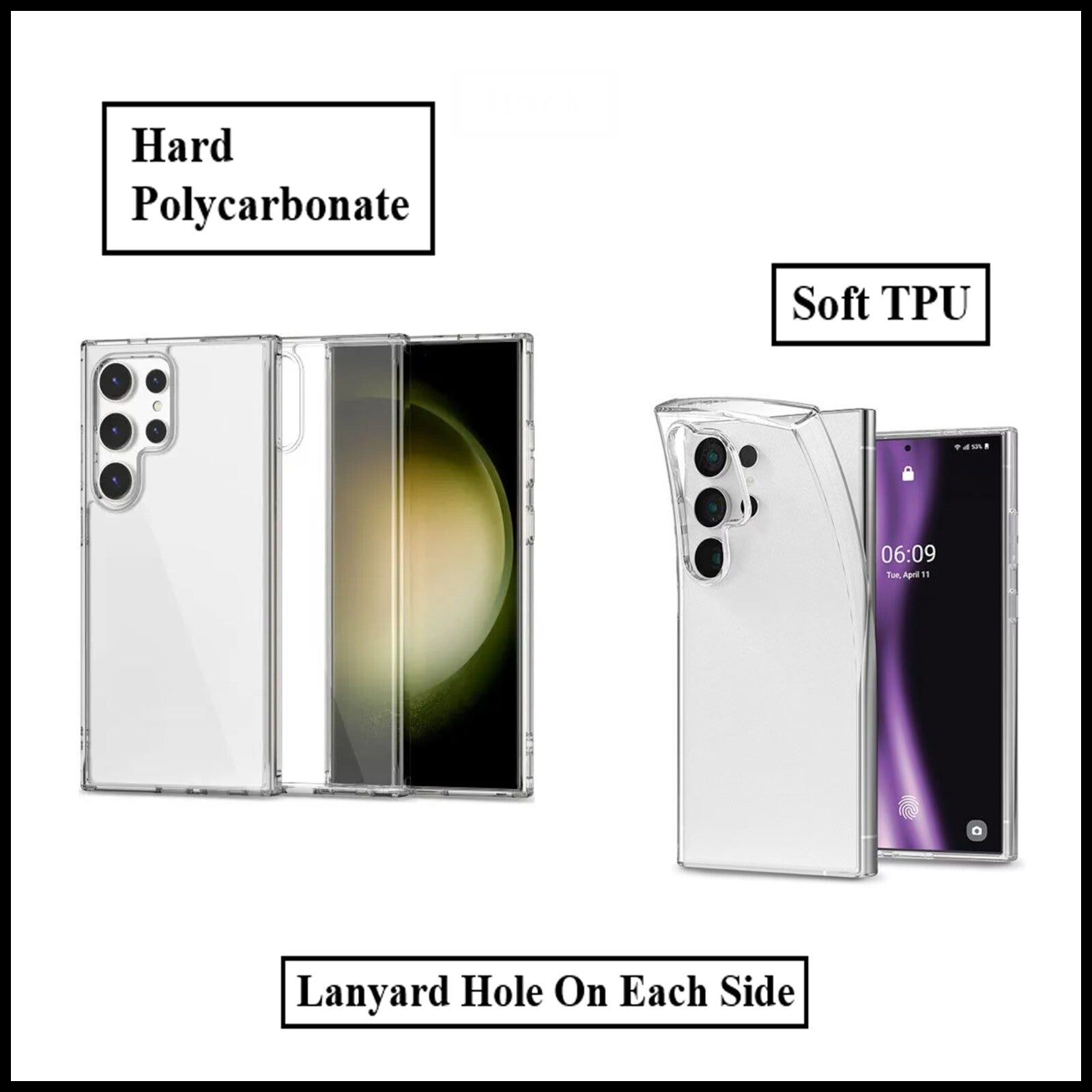 For Samsung Galaxy S24 Ultra Slim Clear Shockproof Gel Phone Cover