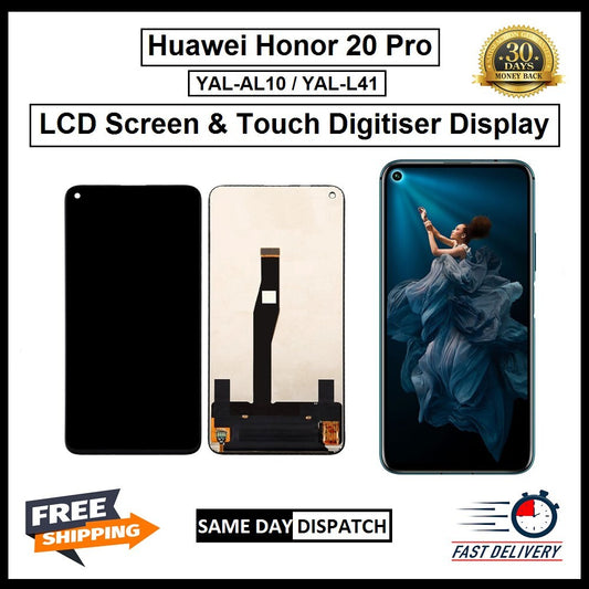 For Huawei Honor 20 Pro YAL-AL10 / YAL-L41 Display Digitizer Replacement LCD