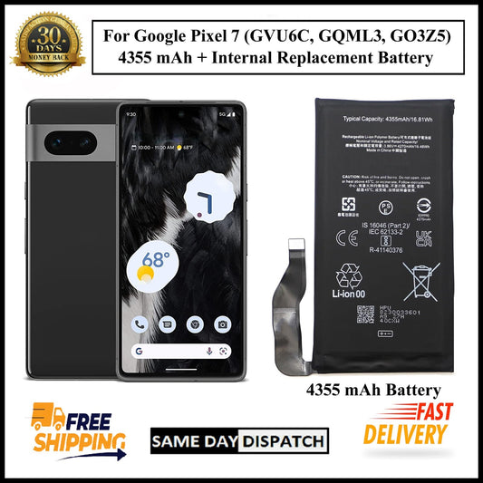 For Google Pixel 7 (GZE8U) 4355mAh+ Internal Replacement Battery