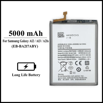 For Samsung Galaxy A12 / A13 / A21s 5000mAh+ Internal Replacement Battery