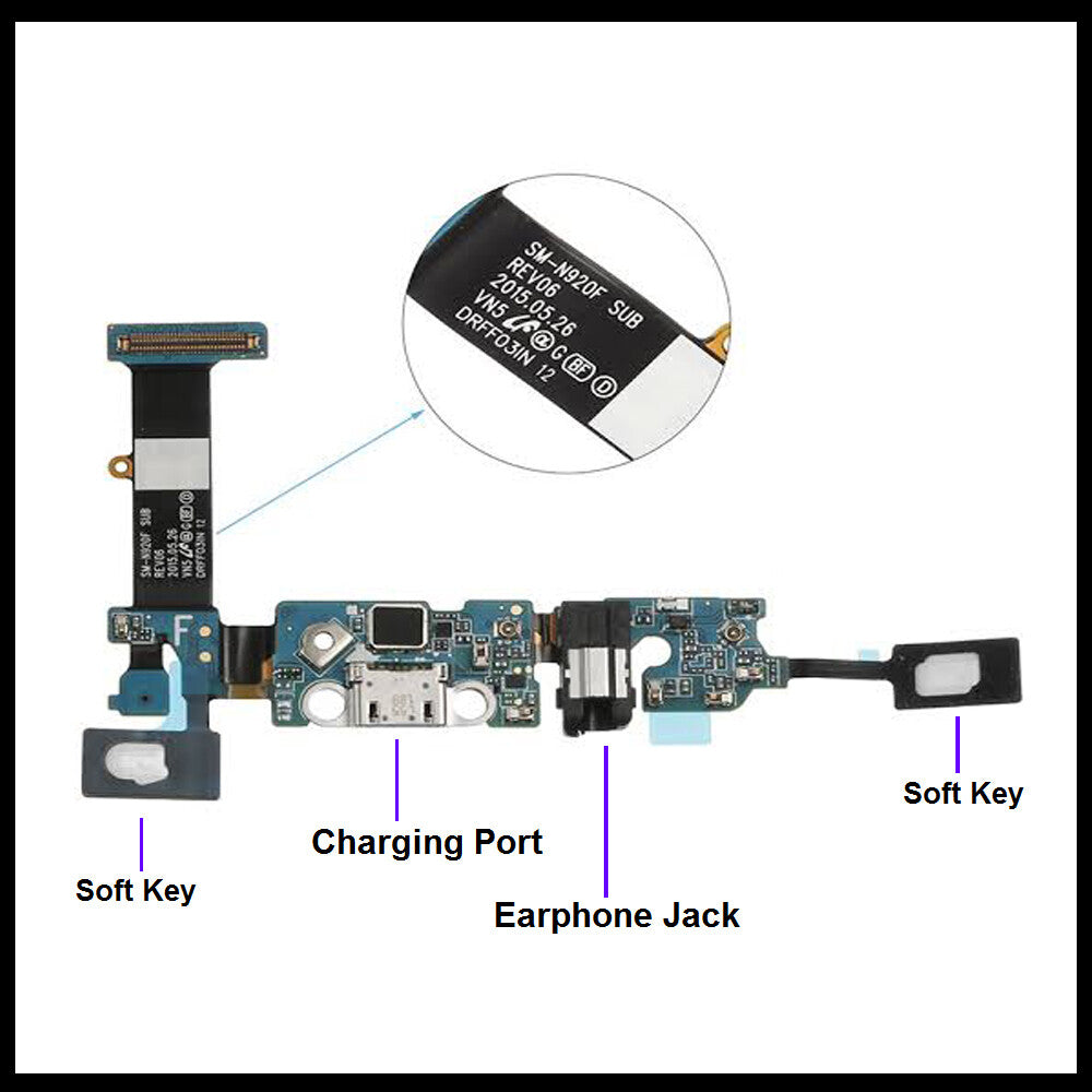 For Samsung Galaxy Note 5 N920F Charging Port Replacement With USB &Microphone  