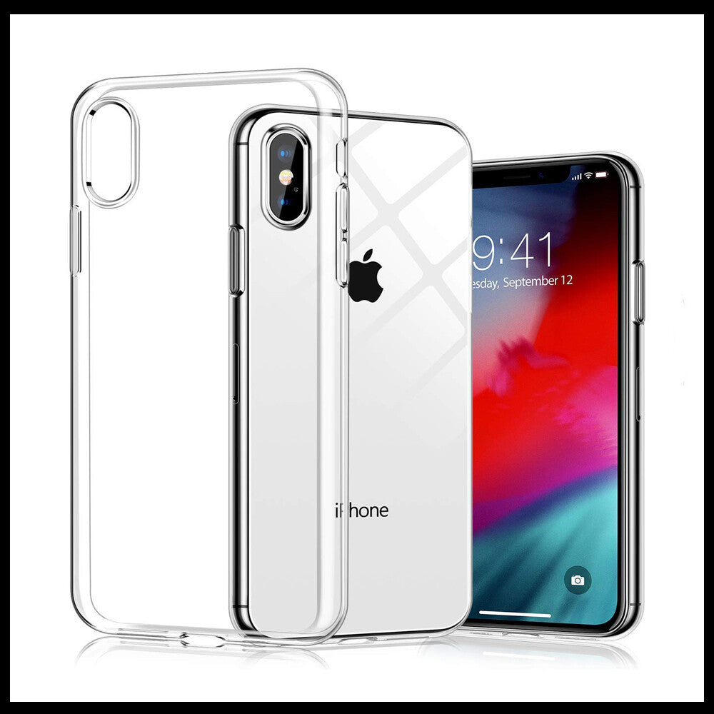 For Apple iPhone XS Max Slim Clear Shockproof Gel Phone Cover