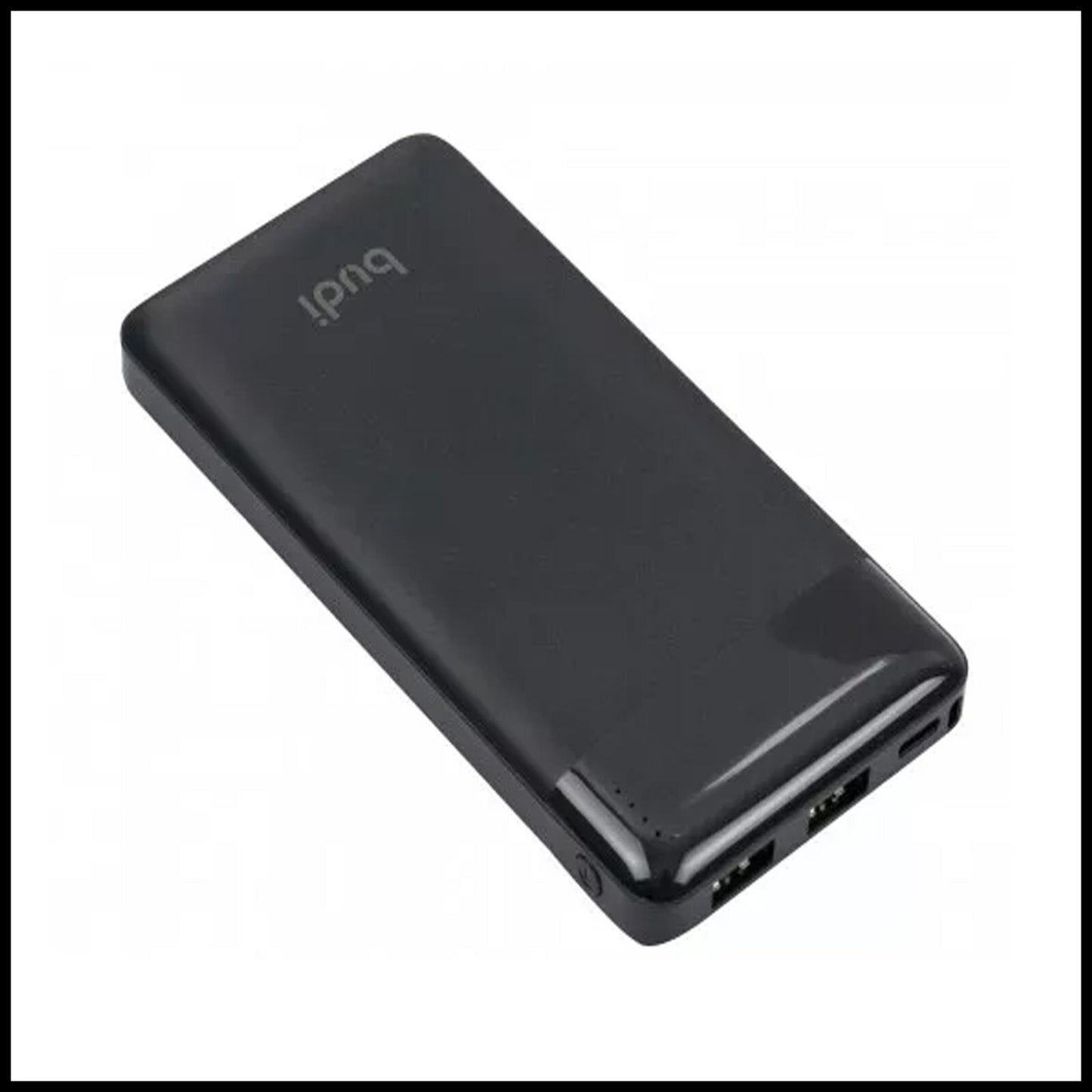 For Budi 10000mAh Pocket Power Bank Fast Charging Double USB Ports