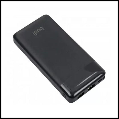 For Budi 10000mAh Pocket Power Bank Fast Charging Double USB Ports