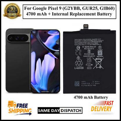 For Google Pixel 9 (GVYZ7) 4700mAh+ Internal Replacement Battery