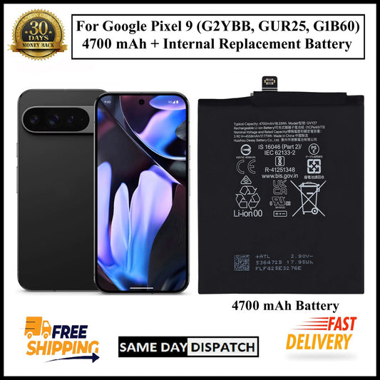 For Google Pixel 9 (GVYZ7) 4700mAh+ Internal Replacement Battery