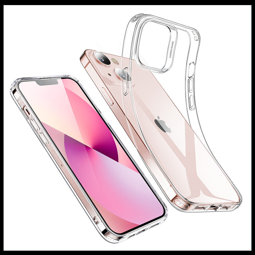 For Apple iPhone 13 Slim Clear Shockproof Gel Phone Cover