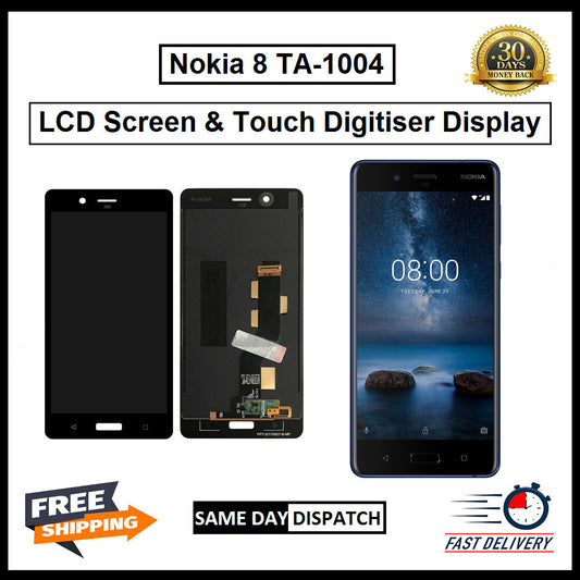 For Nokia 8 / TA-1004 LCD Screen Display Touch Digitizer Replacement Assembly 