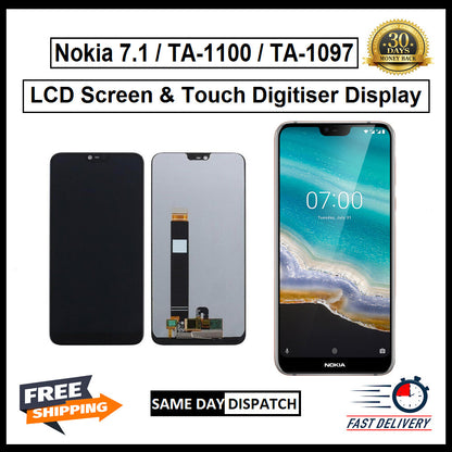 For Nokia 7.1 / TA-1097 LCD Screen Display Touch Digitizer Replacement Assembly 
