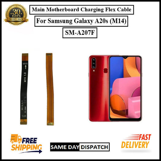 For Samsung Galaxy A20s (M14) Main Motherboard Charging Flex Cable Replacement