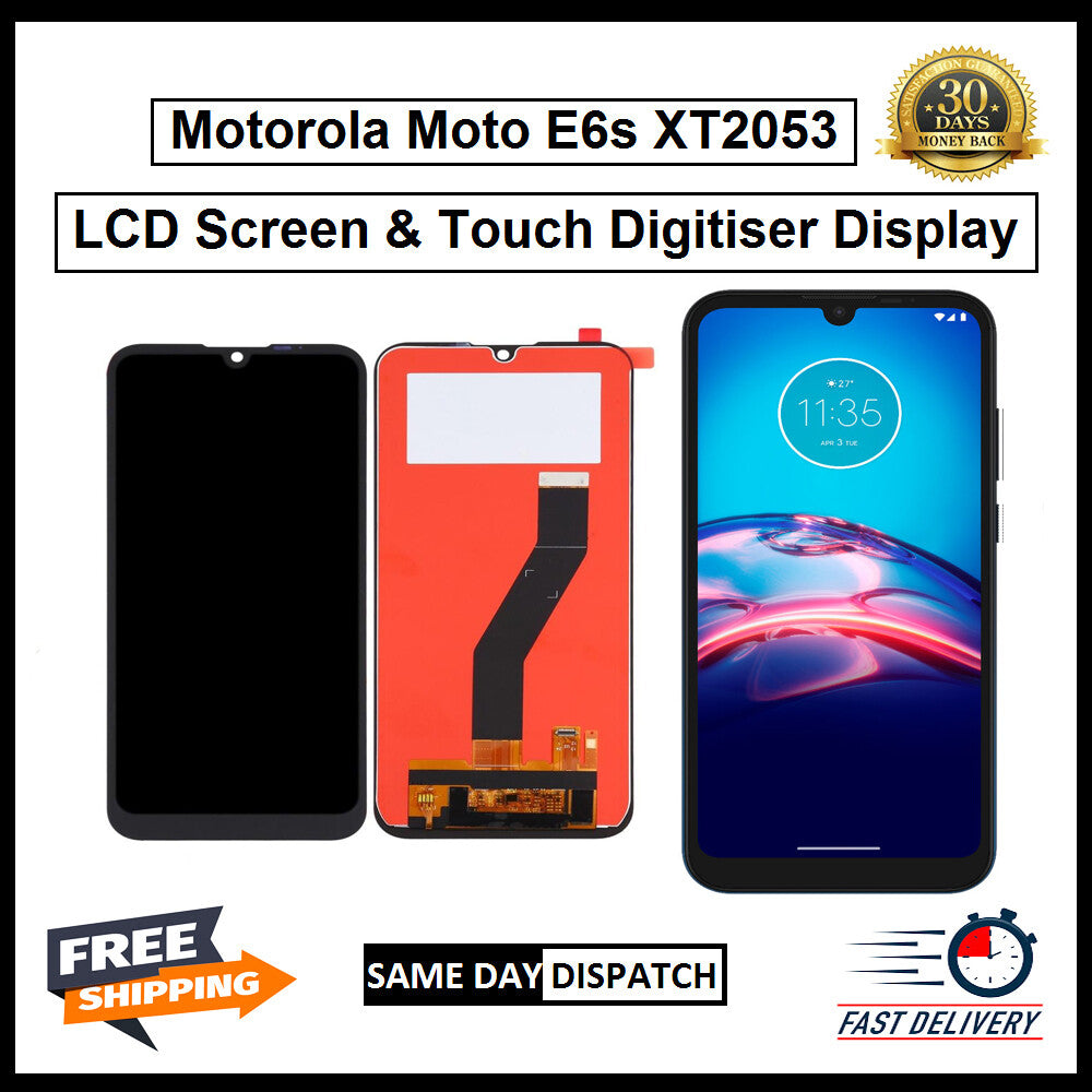 Motorola Moto E6s 2020 XT2053 Display Screen Touch Digitizer Replacement LCD