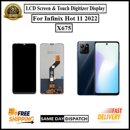 For Infinix Hot 11 2022 / X675 LCD Display Screen Touch Digitizer Replacement