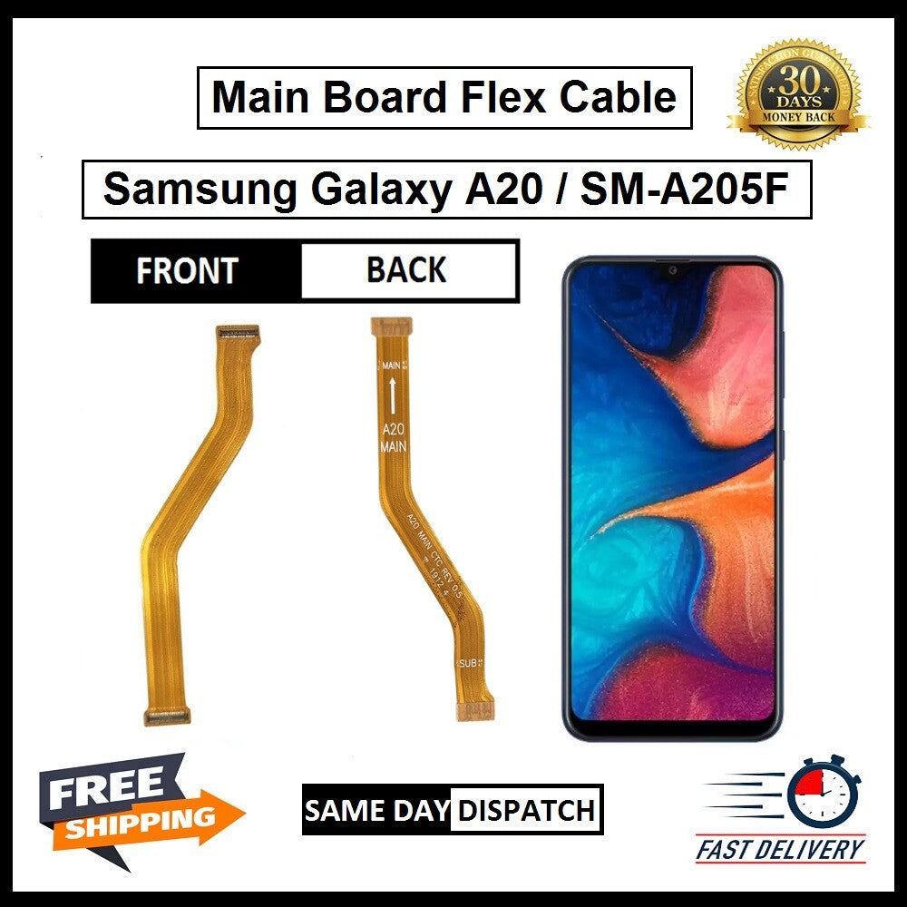 For Samsung Galaxy A20 /SM-A205F LCD Main Motherboard Charging Flex Replacement