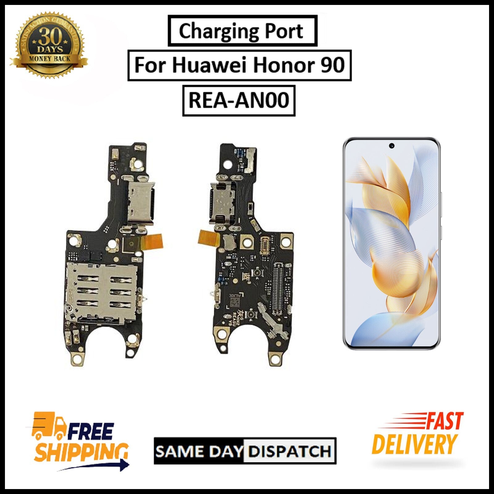 For Huawei Honor 90 Replacement Charging Port Board Flex Connector