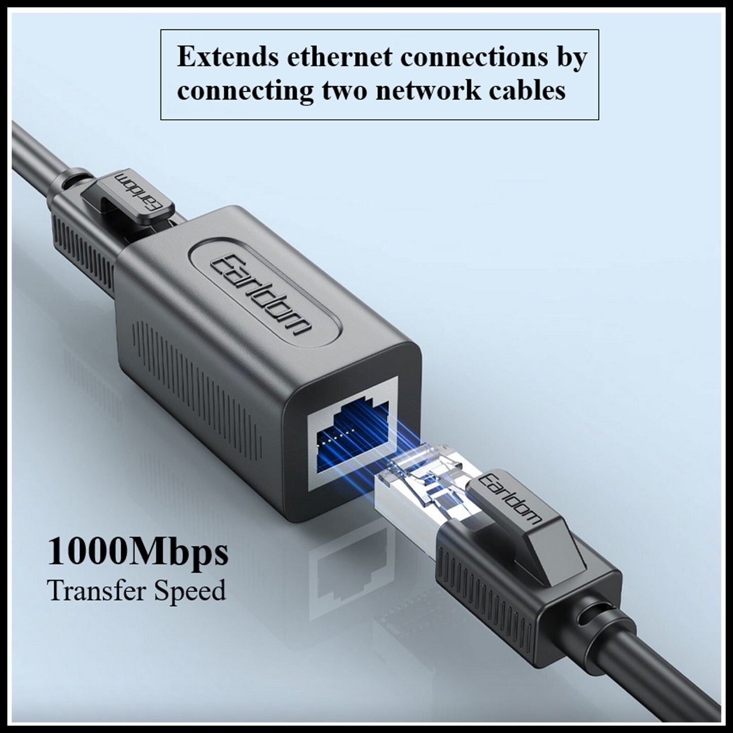 For Earldom 1000Mbps Ethernet Network Cable Adapter For RJ45 Connector
