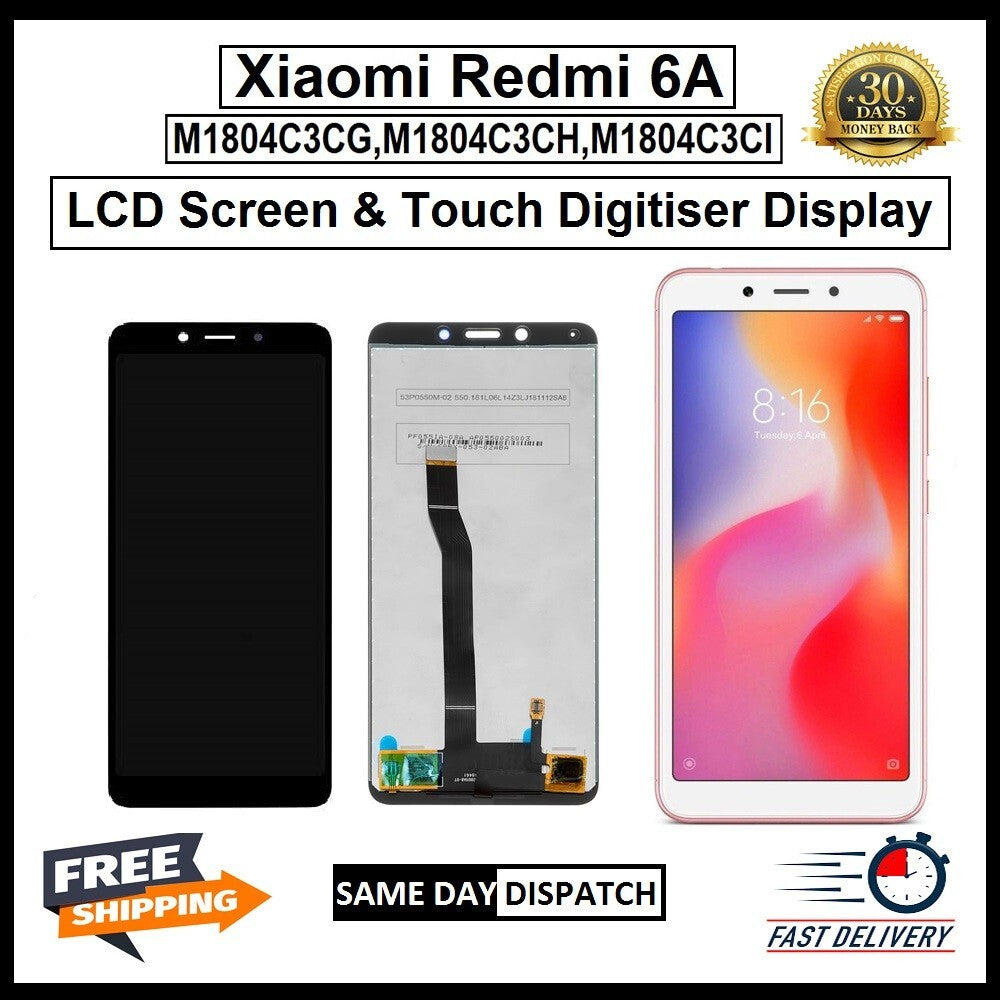 For Xiaomi Redmi 6A LCD Display Screen Touch Digitizer Replacement
