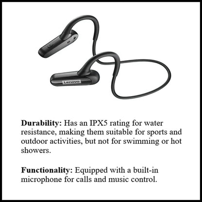 For Lenovo XE06 Thinkplus Live Pods Air Conduction Wireless Bluetooth Headphone