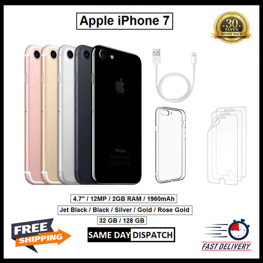 Apple iPhone 7 32GB & 128GB 4G Unlocked Phone Pristine Condition