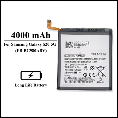 For Samsung Galaxy S20 5G ( SM-G981 ) 4000mAh+ Internal Replacement Battery