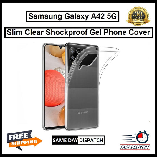 For Samsung Galaxy A42 5G Slim Clear Shockproof Gel Phone Cover
