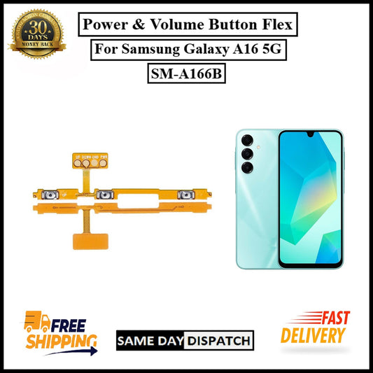 For Samsung Galaxy A16 5G Power Flex Cable & Volume Button Flex Replacement