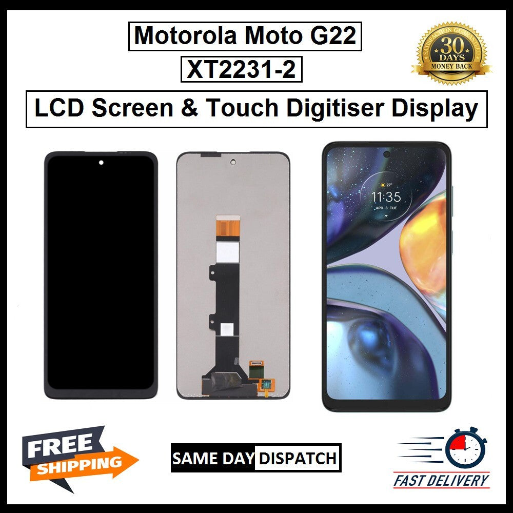 For Motorola Moto G22 / XT 2231-2 Display Screen Touch Digitizer Replacement LCD