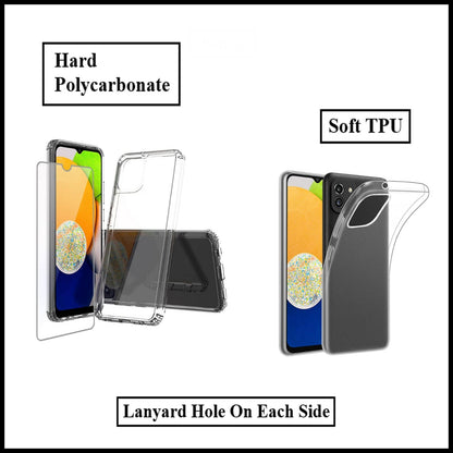 For Samsung Galaxy A03 Slim Clear Shockproof Gel Phone Cover