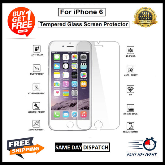 2 Pack Of For iPhone 6 /6s /6+ /6s+ /7 /7Plus /8 /8Plus Tempered Glass Protector