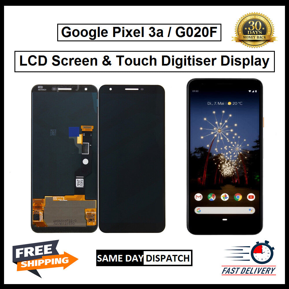 For Google Pixel 3A LCD Display Screen Touch Digitizer Replacement Black 