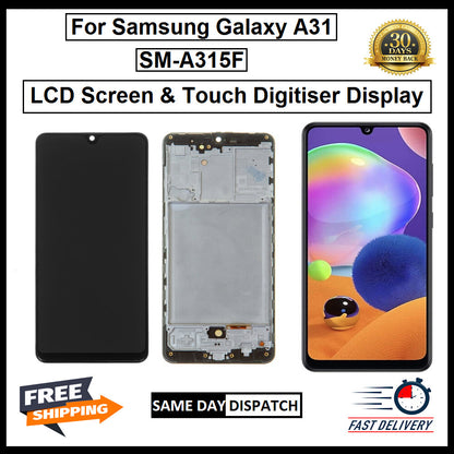 For Samsung Galaxy A31 / SM-A315F LCD With Frame Display Screen Replacement