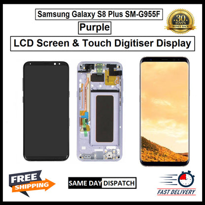 For Samsung Galaxy S8 Plus/ SM-G955F Purple Display Screen Touch Replacement LCD