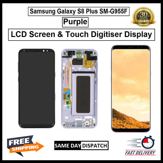For Samsung Galaxy S8 Plus/ SM-G955F Purple Display Screen Touch Replacement LCD