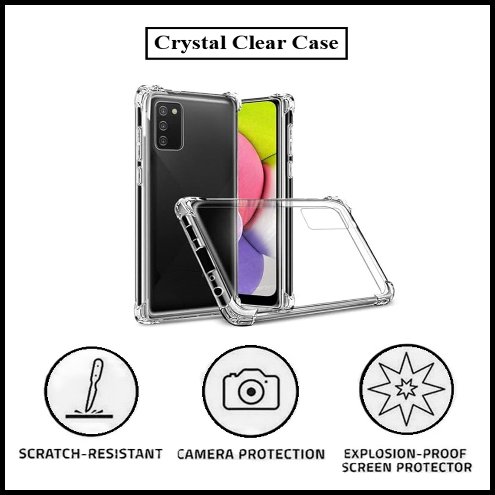 For Samsung Galaxy A02s King Kong Anti Burst & Silicon Shockproof Case Cover