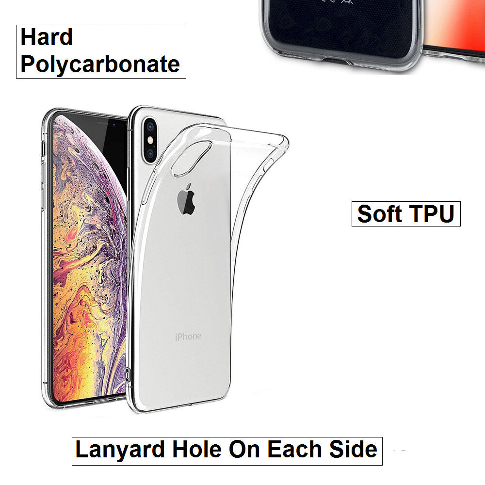 For Apple iPhone X Slim Clear Shockproof Gel Phone Cover