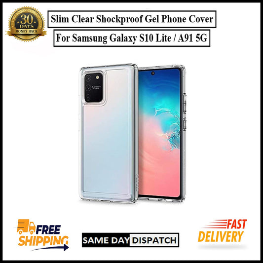 For Samsung Galaxy S10 Lite / A91 5G Slim Clear Shockproof Gel Phone Cover
