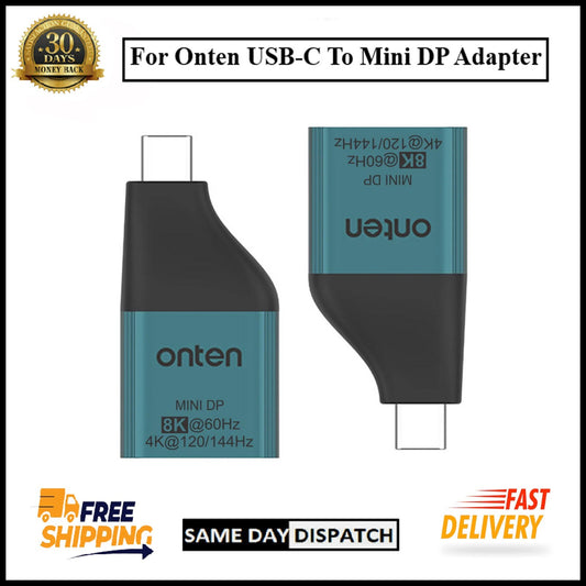 For Onten OTN-UC103M USB-C Male To Mini DP (Display Port) Female Adapter