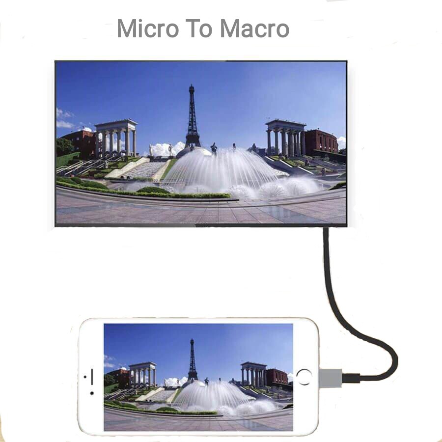 Onten Universal HDMI 4K 1080P HD TV  Adapter Cable for All Mobile Phones