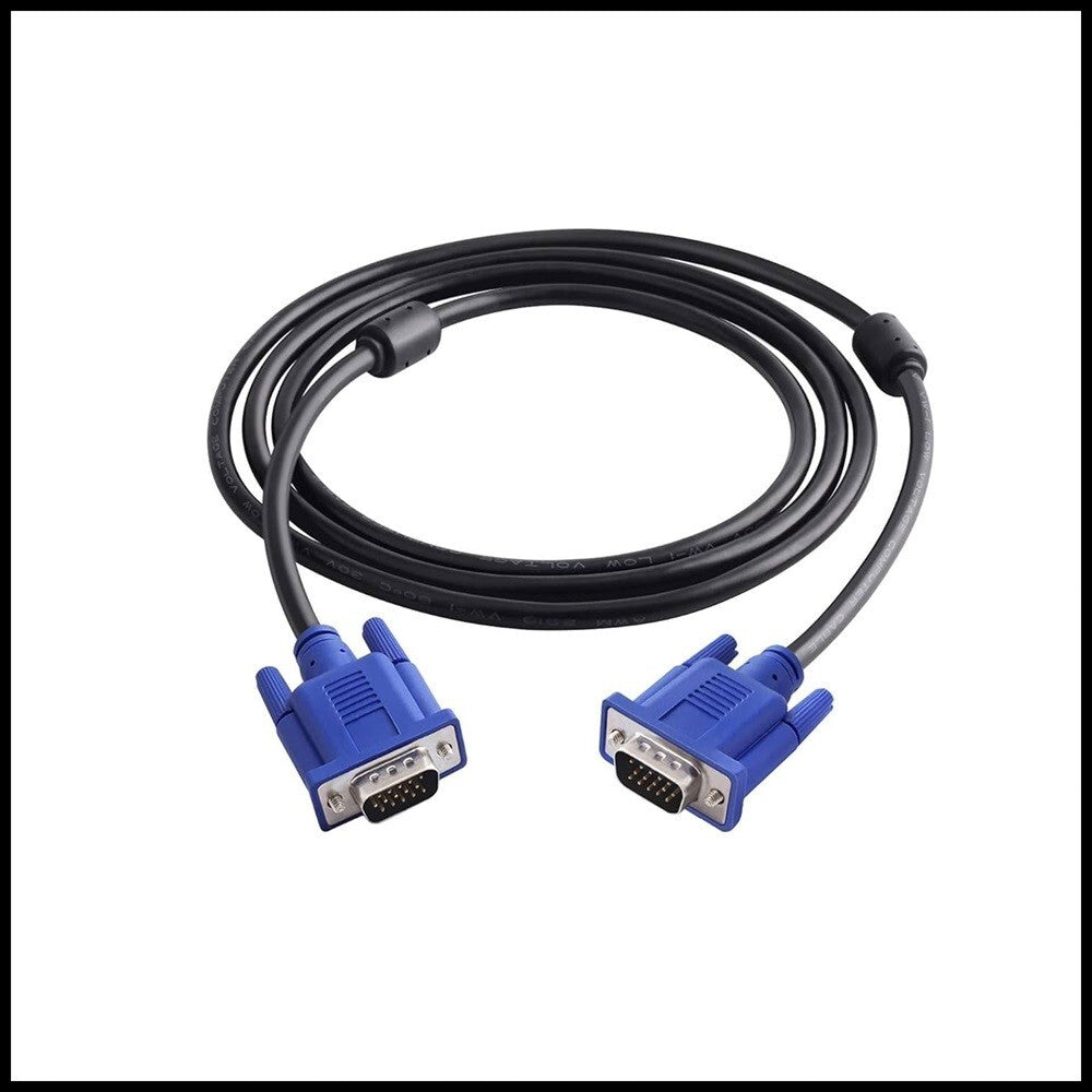 For VGA to SVGA 15 Pin PC Computer Monitor LCD Extension Cable Male to Male