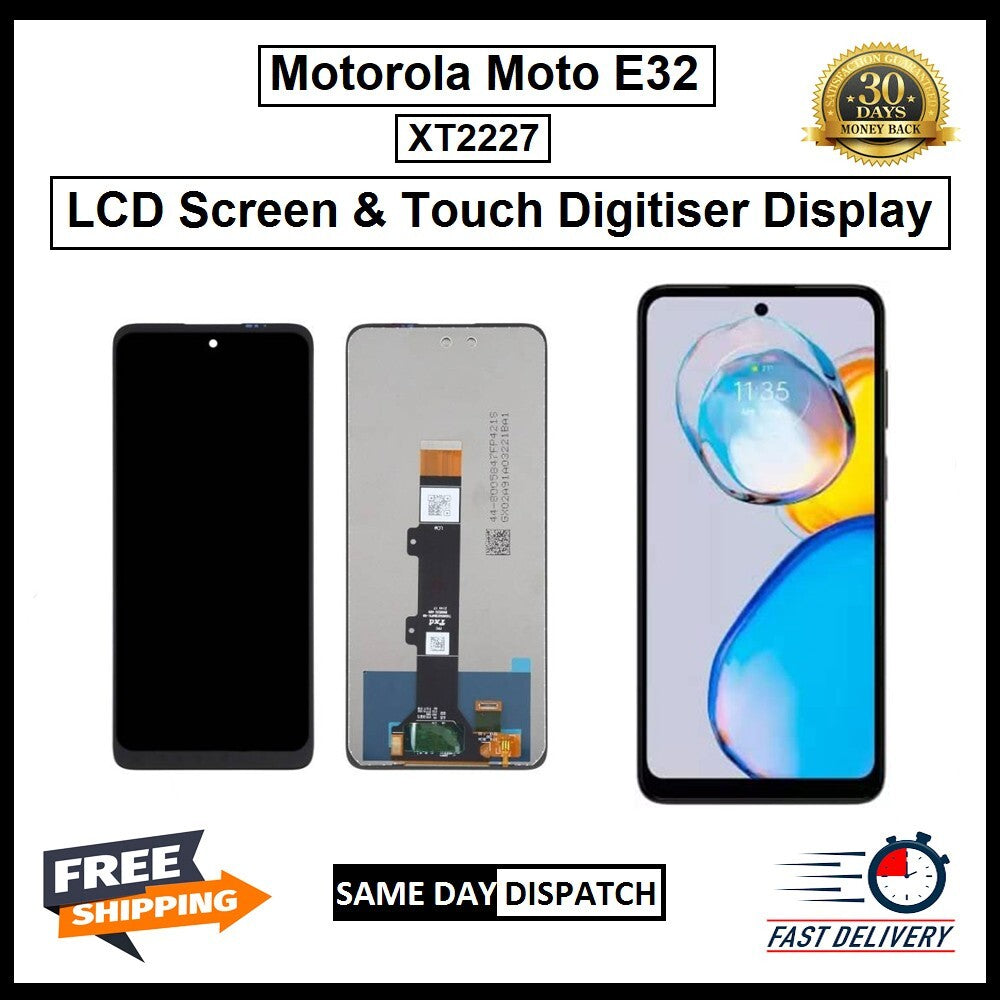 Motorola Moto E32 XT2227  Display Screen Touch Digitizer Replacement LCD